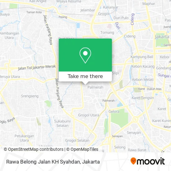 Rawa Belong Jalan KH Syahdan map