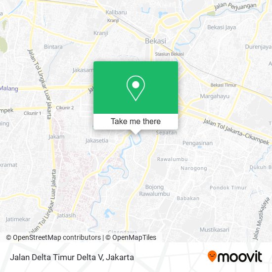 Jalan Delta Timur Delta V map