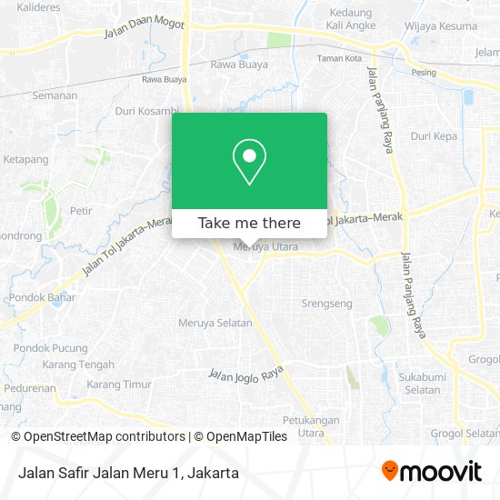 Jalan Safir Jalan Meru 1 map