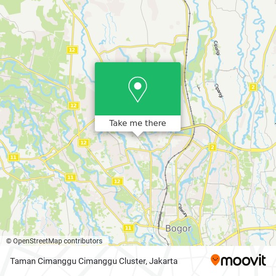 Taman Cimanggu Cimanggu Cluster map