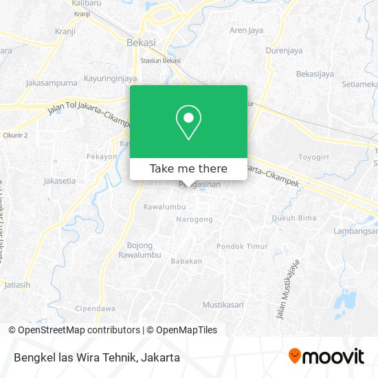 Bengkel las Wira Tehnik map
