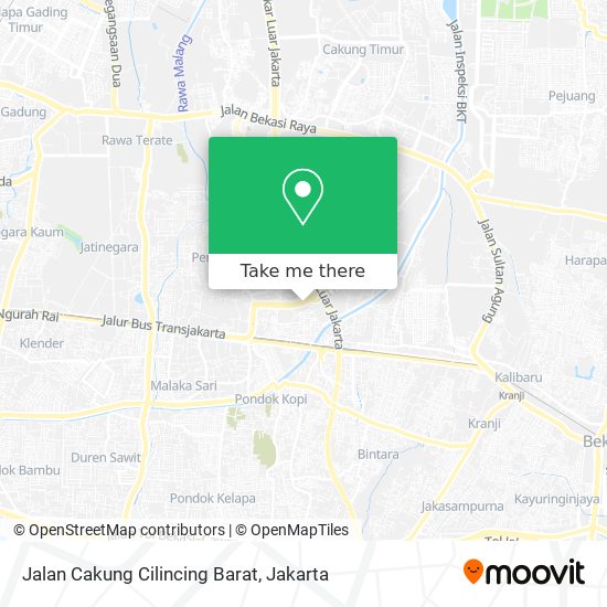 Jalan Cakung Cilincing Barat map