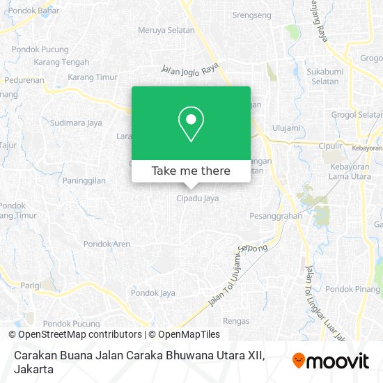 Carakan Buana Jalan Caraka Bhuwana Utara XII map