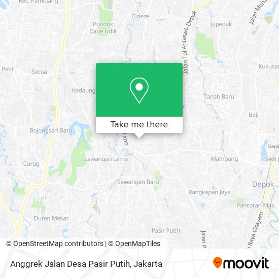 Anggrek Jalan Desa Pasir Putih map