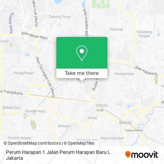 Perum Harapan 1 Jalan Perum Harapan Baru I map