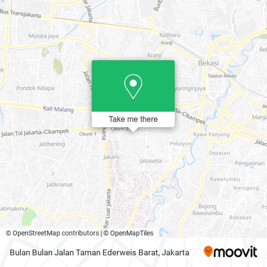 Bulan Bulan Jalan Taman Ederweis Barat map