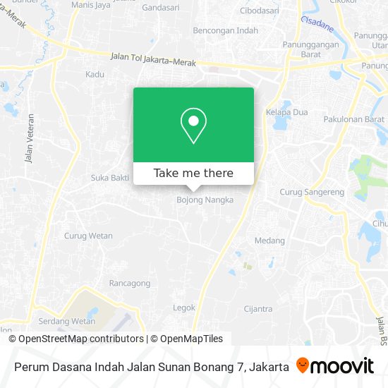 Perum Dasana Indah Jalan Sunan Bonang 7 map
