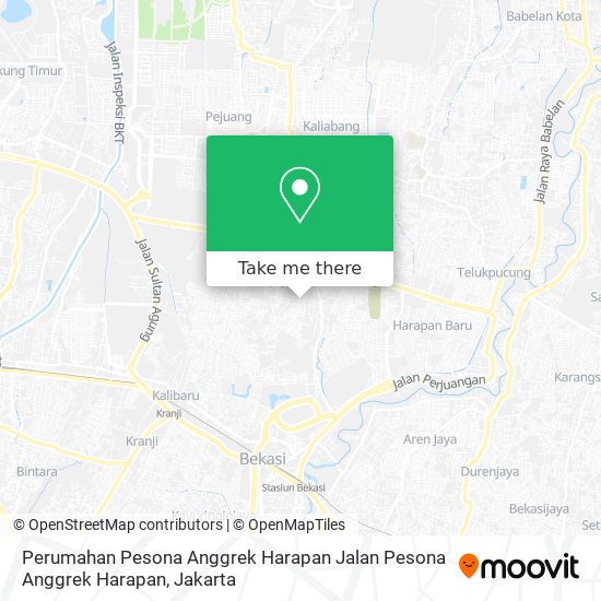 Perumahan Pesona Anggrek Harapan Jalan Pesona Anggrek Harapan map