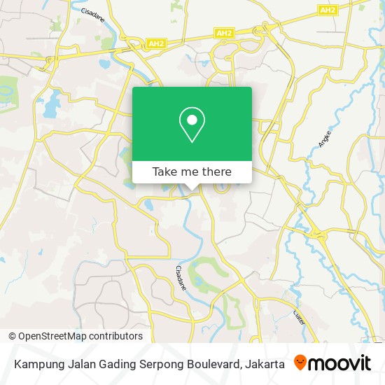 Kampung Jalan Gading Serpong Boulevard map