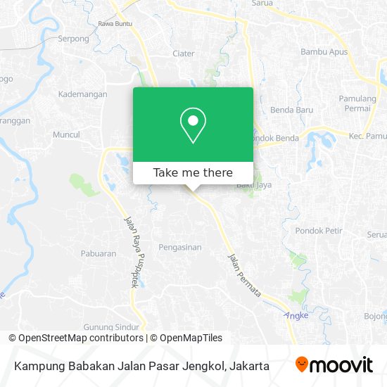 Kampung Babakan Jalan Pasar Jengkol map
