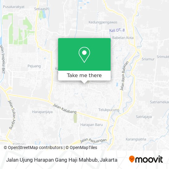 Jalan Ujung Harapan Gang Haji Mahbub map