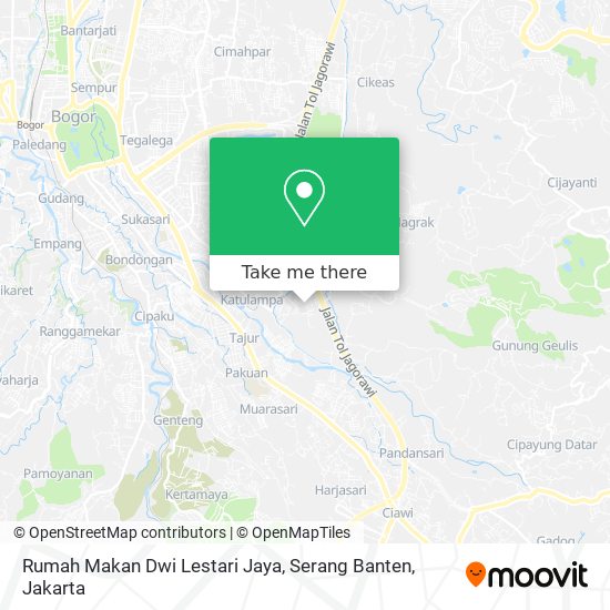 Rumah Makan Dwi Lestari Jaya, Serang Banten map