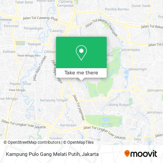 Kampung Pulo Gang Melati Putih map