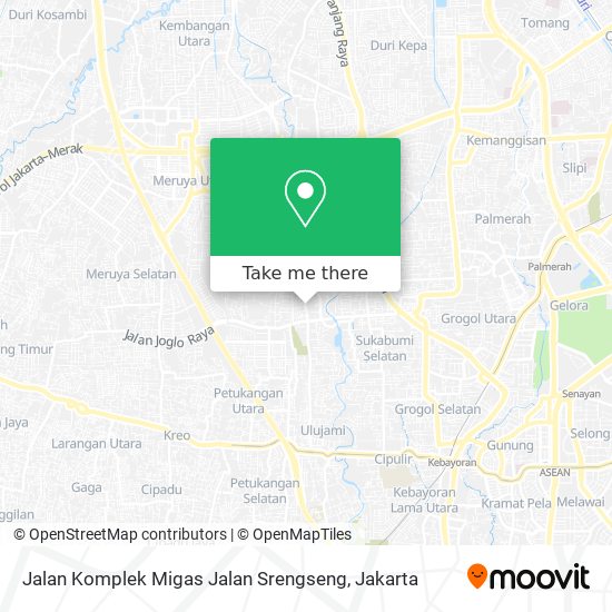 Jalan Komplek Migas Jalan Srengseng map