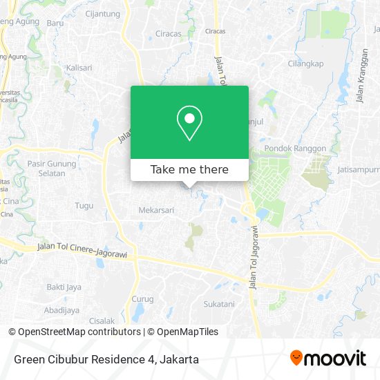 Green Cibubur Residence 4 map