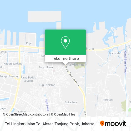 Tol Lingkar Jalan Tol Akses Tanjung Priok map