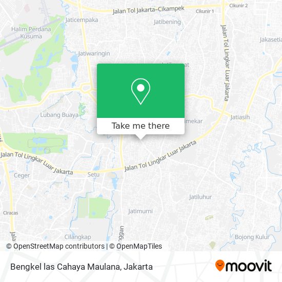 Bengkel las Cahaya Maulana map