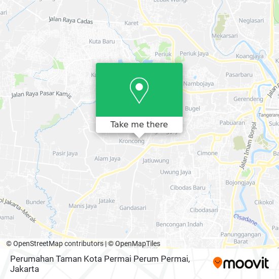 Perumahan Taman Kota Permai Perum Permai map
