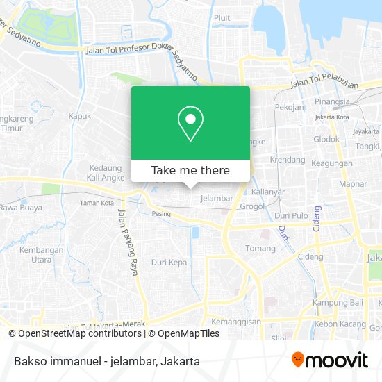 Bakso immanuel - jelambar map