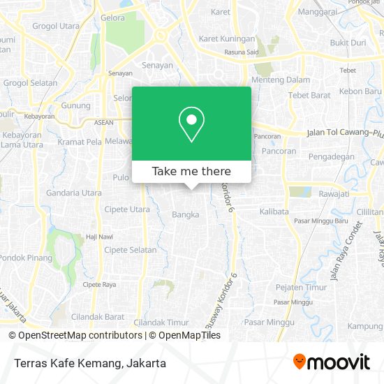 Terras Kafe Kemang map