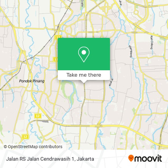 Jalan RS Jalan Cendrawasih 1 map