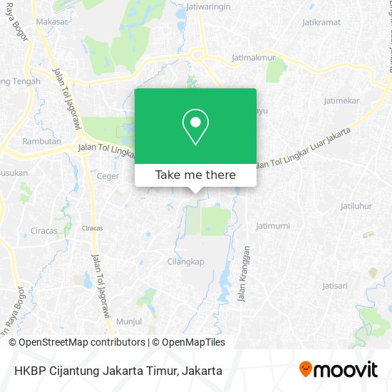 HKBP Cijantung Jakarta Timur map