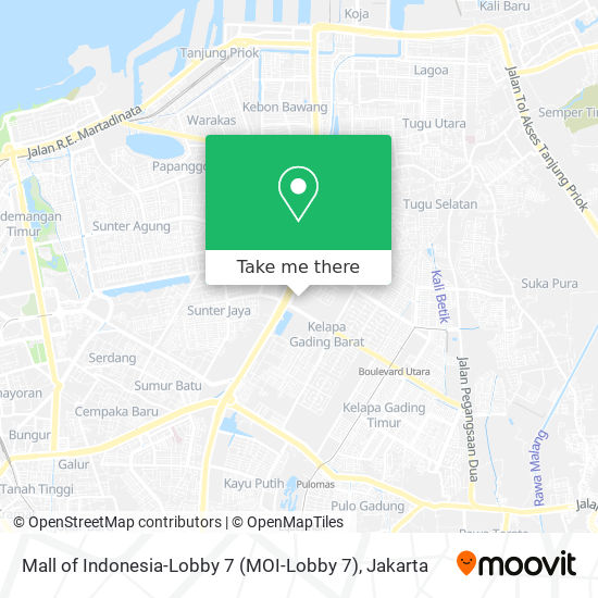 Mall of Indonesia-Lobby 7 (MOI-Lobby 7) map