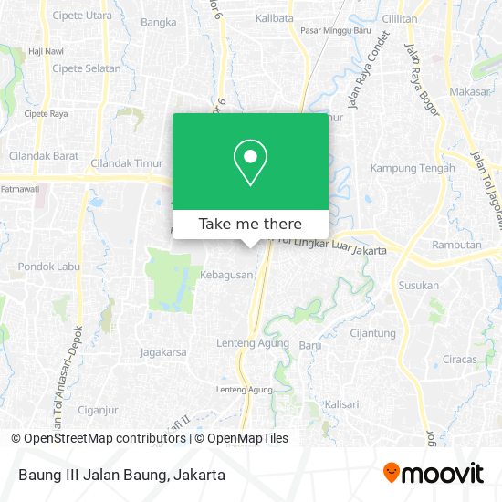 Baung III Jalan Baung map