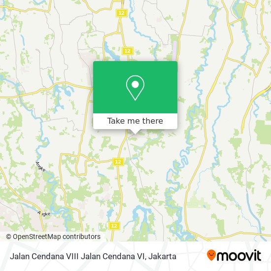 Jalan Cendana VIII Jalan Cendana VI map