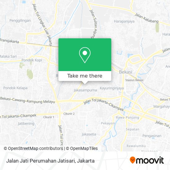 Jalan Jati Perumahan Jatisari map