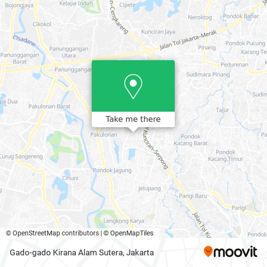 Gado-gado Kirana Alam Sutera map