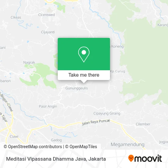Meditasi Vipassana Dhamma Java map