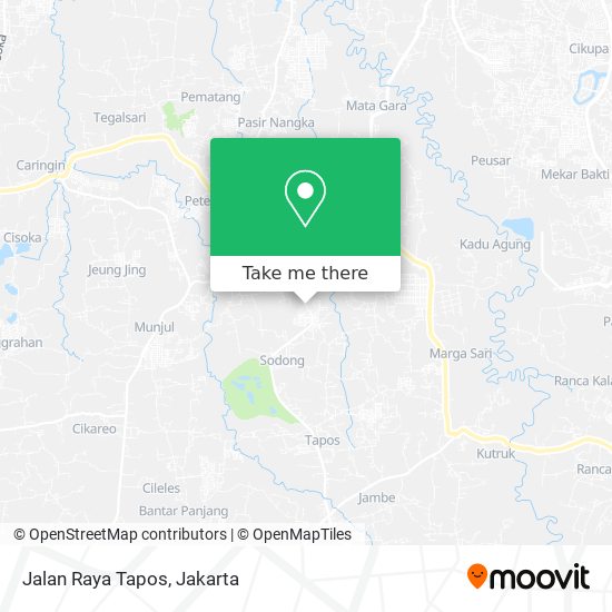 Jalan Raya Tapos map