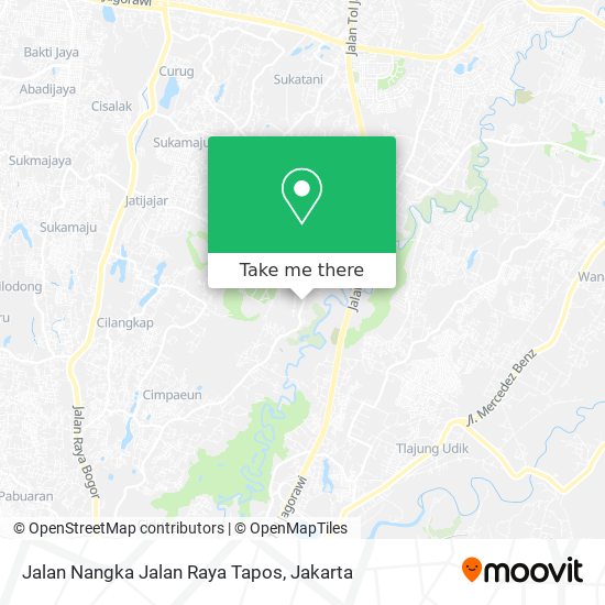 Jalan Nangka Jalan Raya Tapos map