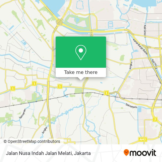 Jalan Nusa Indah Jalan Melati map