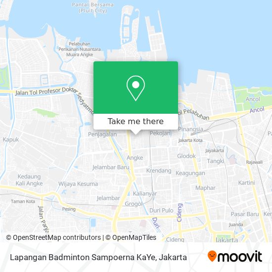 Lapangan Badminton Sampoerna KaYe map