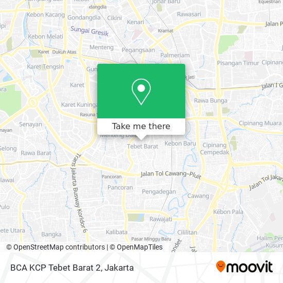 BCA KCP Tebet Barat 2 map