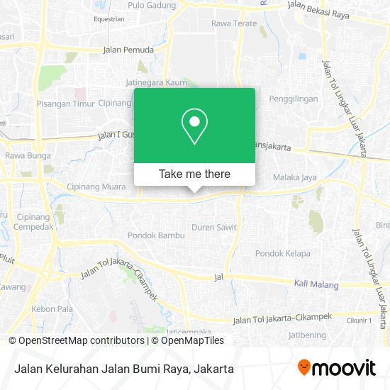 Jalan Kelurahan Jalan Bumi Raya map