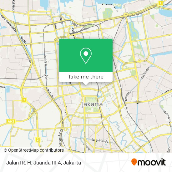 Jalan IR. H. Juanda III 4 map