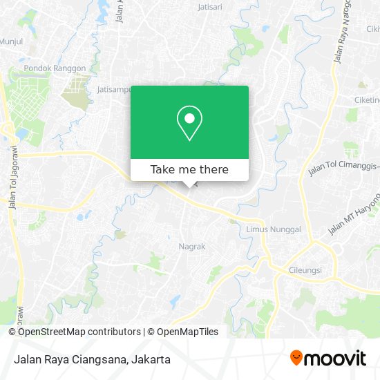 Jalan Raya Ciangsana map