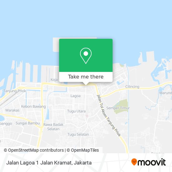 Jalan Lagoa 1 Jalan Kramat map