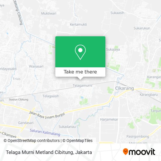 Telaga Murni Metland Cibitung map