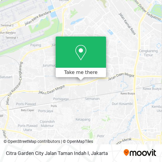 Citra Garden City Jalan Taman Indah I map