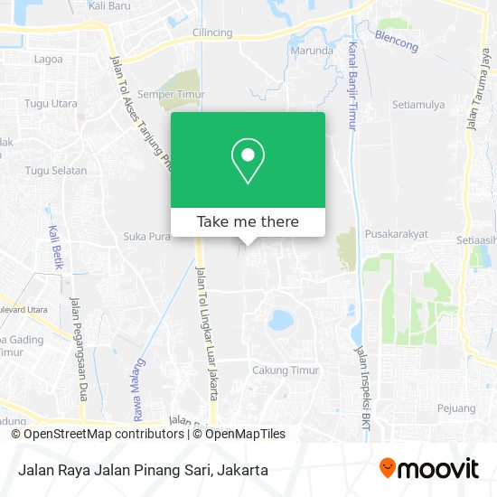 Jalan Raya Jalan Pinang Sari map
