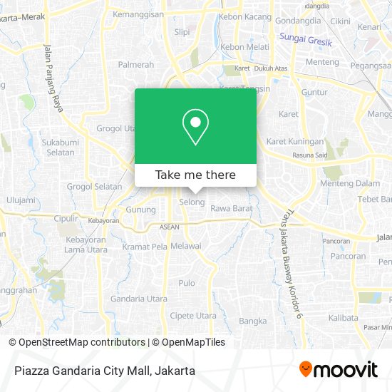 Piazza Gandaria City Mall map
