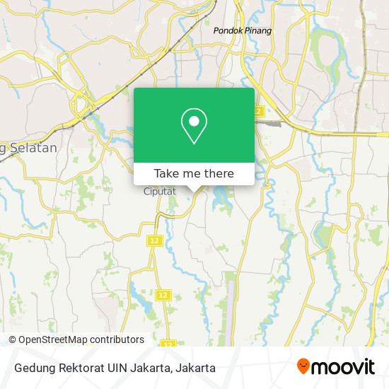 Gedung Rektorat UIN Jakarta map