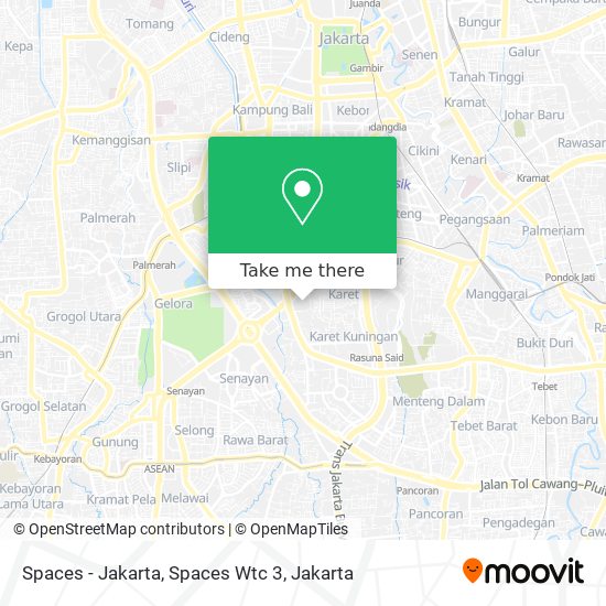 Spaces - Jakarta, Spaces Wtc 3 map