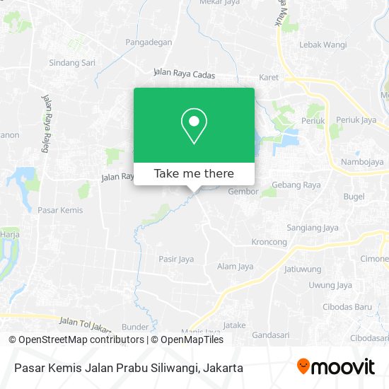 Pasar Kemis Jalan Prabu Siliwangi map