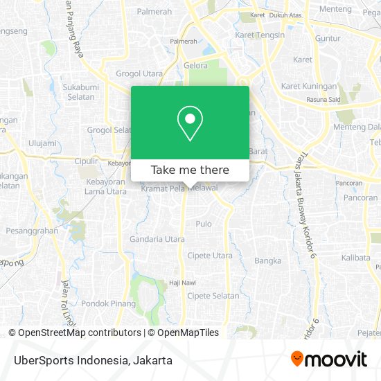 UberSports Indonesia map
