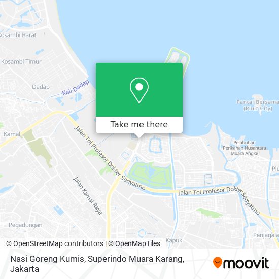 Nasi Goreng Kumis, Superindo Muara Karang map